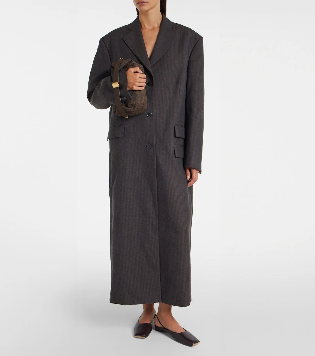 Calvin Klein Collection - Brooke striped wool coat