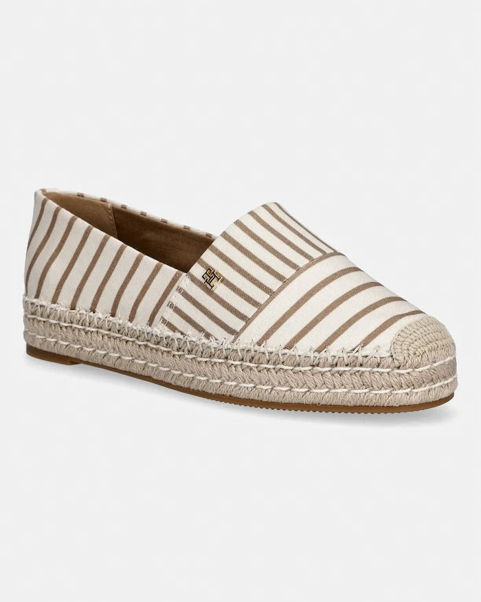 Tommy Hilfiger Kadın Espadriller TH PLATFORM ESPADRILLE STRIPES