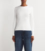 ME+EM White Cotton-Blend Long-Sleeve T-Shirt