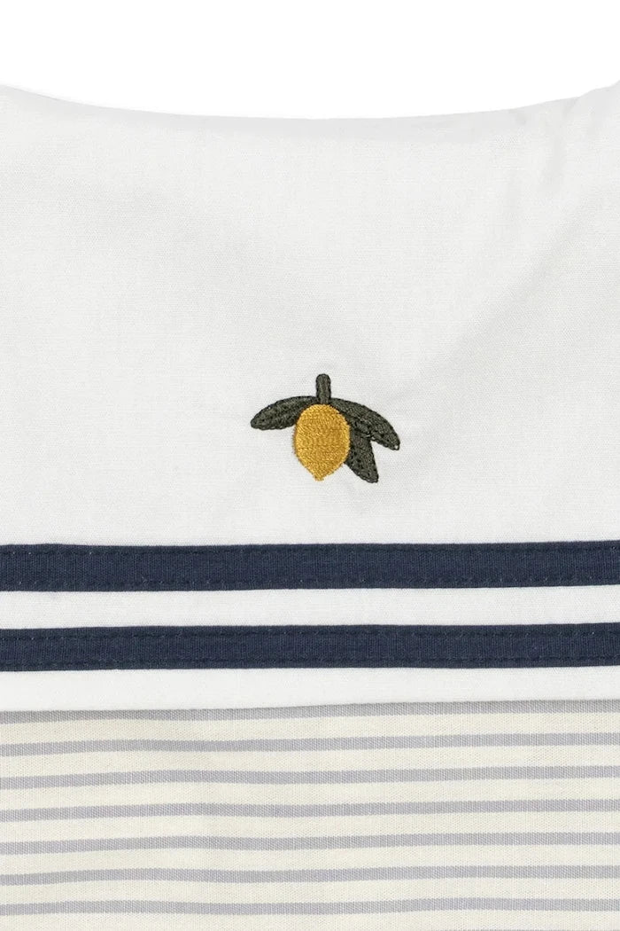 Konges Sløjd bebek çocuklar için pamuklu ALLIE SAILOR ROMPER GOTS