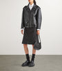 Prada Black Nappa Leather Biker Jacket