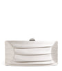 Satin Plissé Clutch Bag