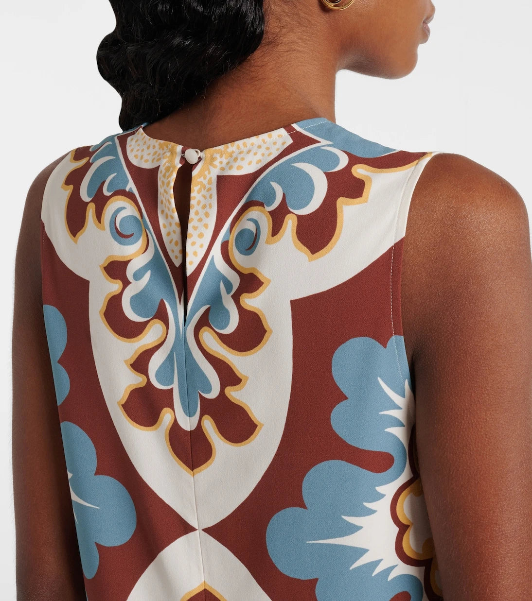 La DoubleJ - Printed satin shift dress