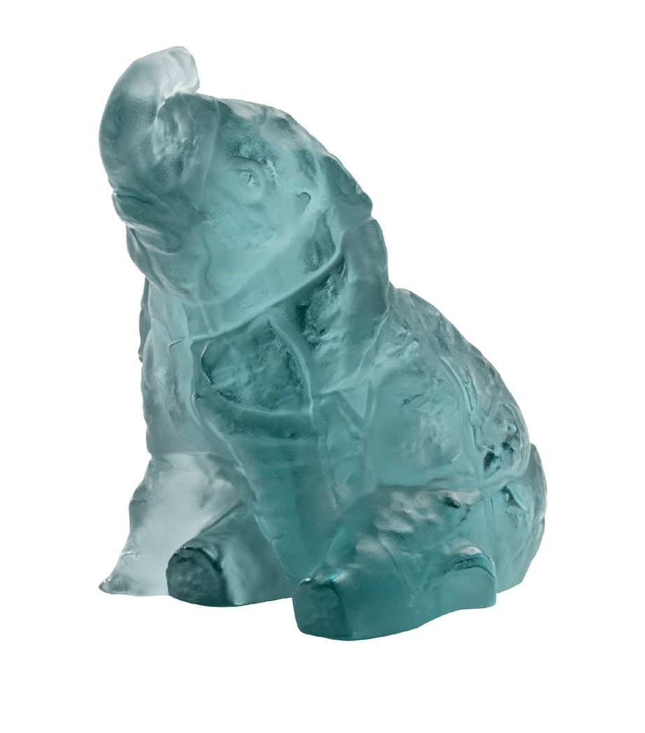 Lalique Crystal Elephant Sculpture (12.5cm)
