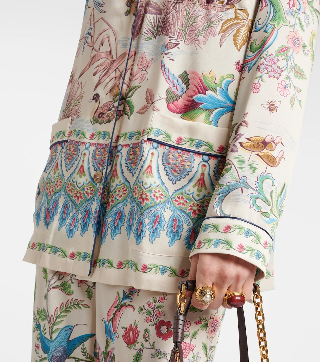Etro - Printed bowling shirt