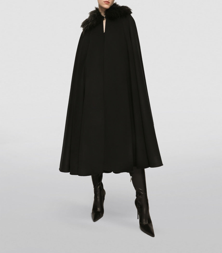 Multi Cashmere-Wool Cape