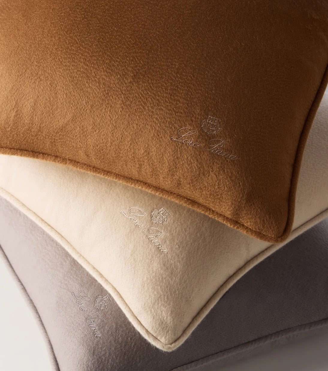 Loro Piana - Unito logo cashmere cushion