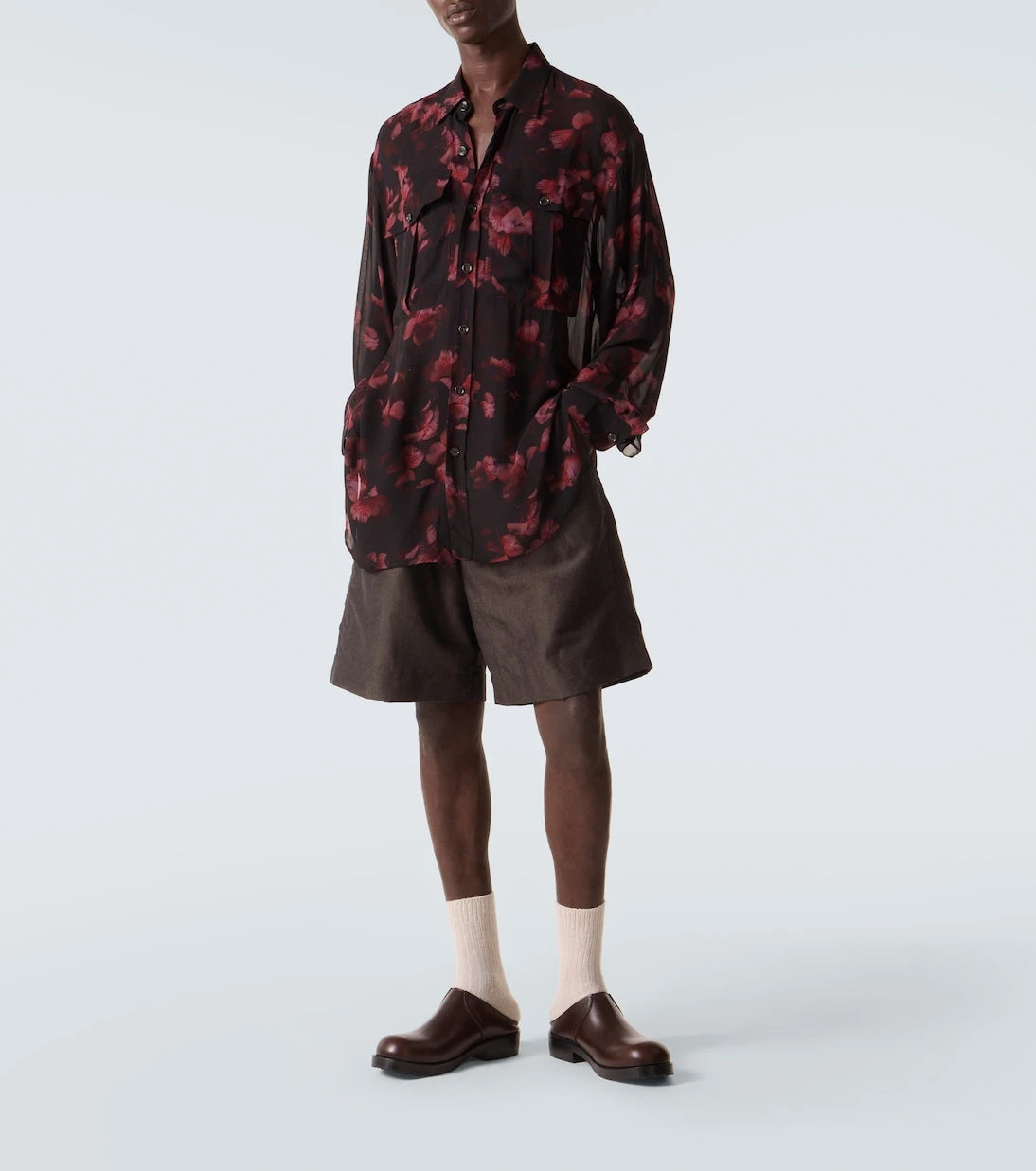 Dries Van Noten - Sheer floral shirt