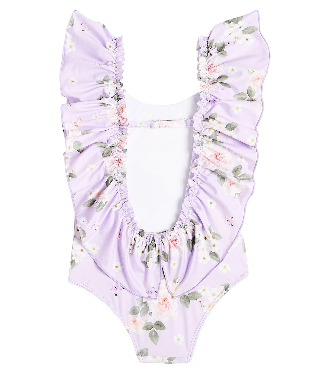 Monnalisa - Printed ruffled swimsuit