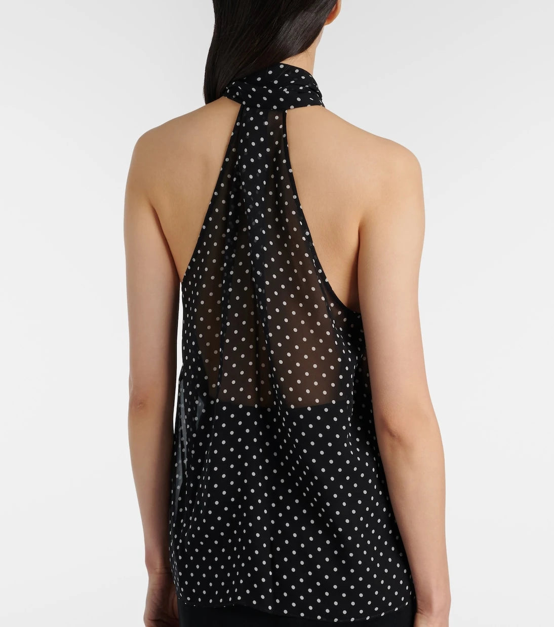 Tom Ford - Draped polka-dot silk blouse