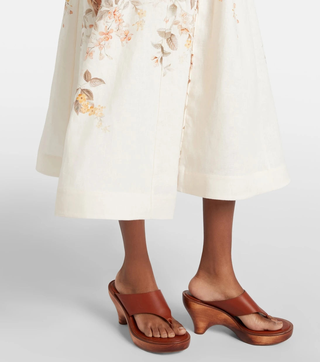 Zimmermann - Luna printed linen midi dress