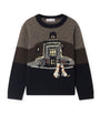 Wool Jacquard Jean Sweater (10-14 Years)