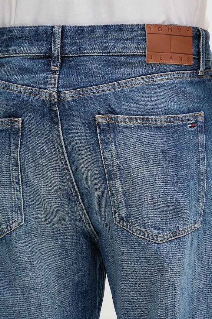 Tommy Jeans erkek düz kot pantolon