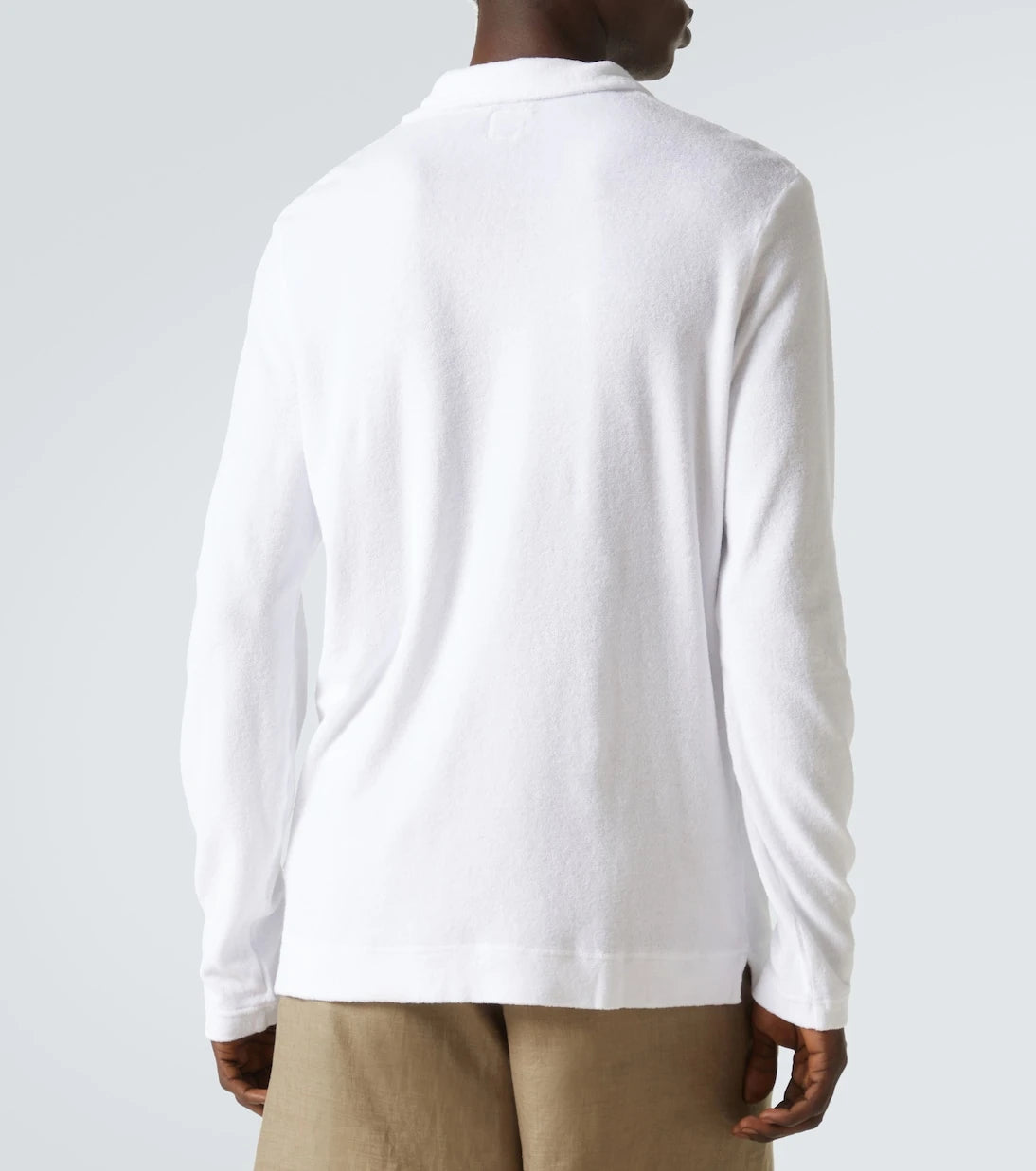 Fedeli - Cotton terry polo shirt
