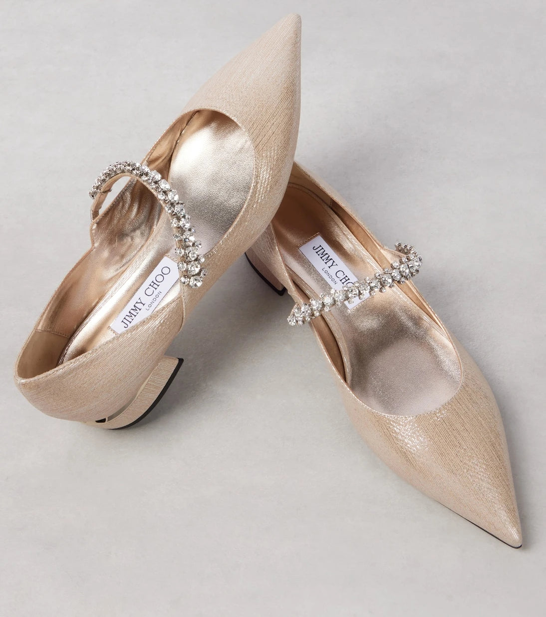 Jimmy Choo - Bing embellished leather Mary Jane pumps