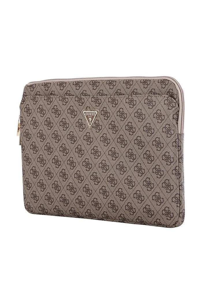 Guess Sleeve 14" 4G Fermuarlı Cep Triangle Logo Laptop Kılıfı