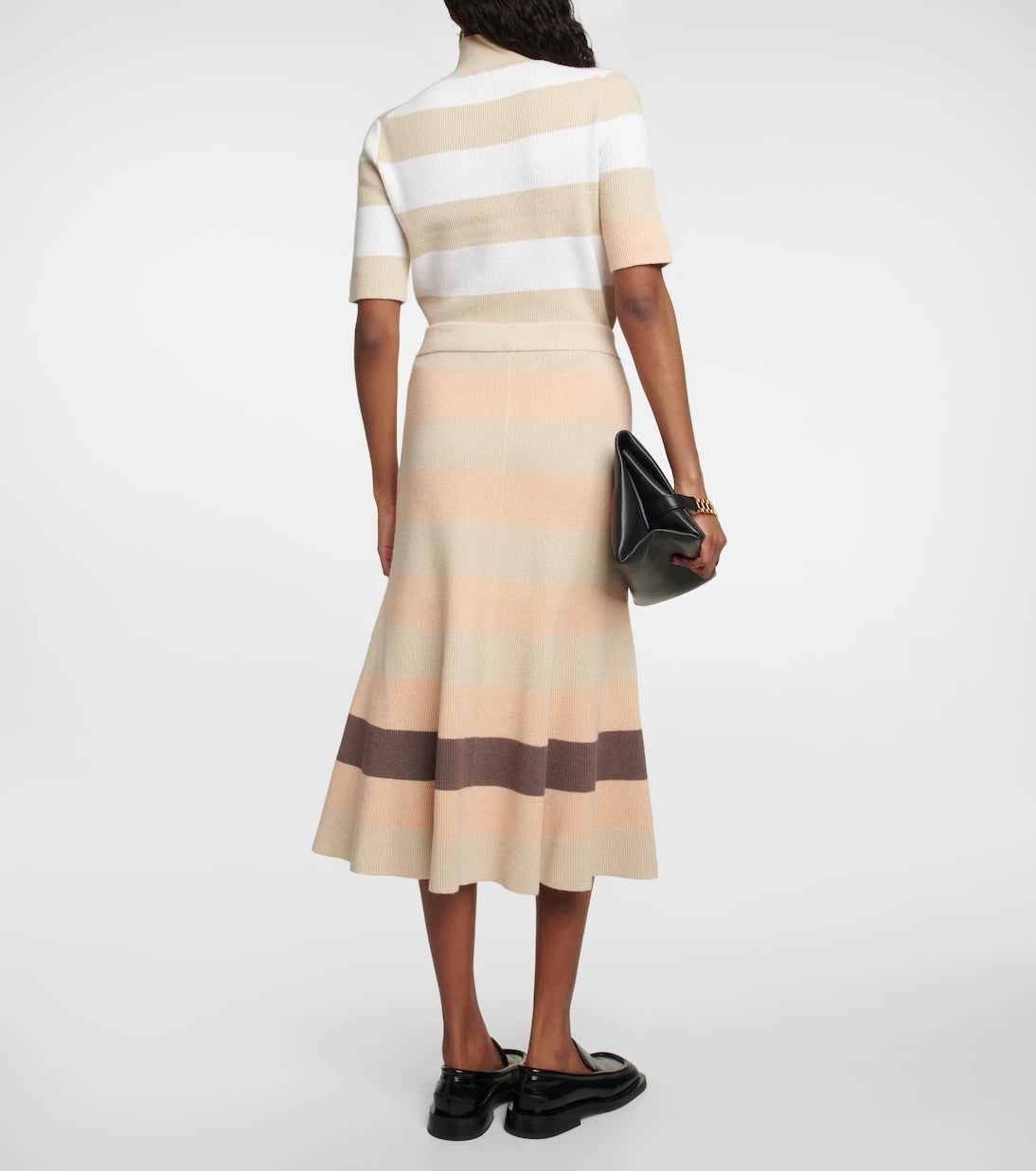 Joseph - Ribbed–knit midi skirt