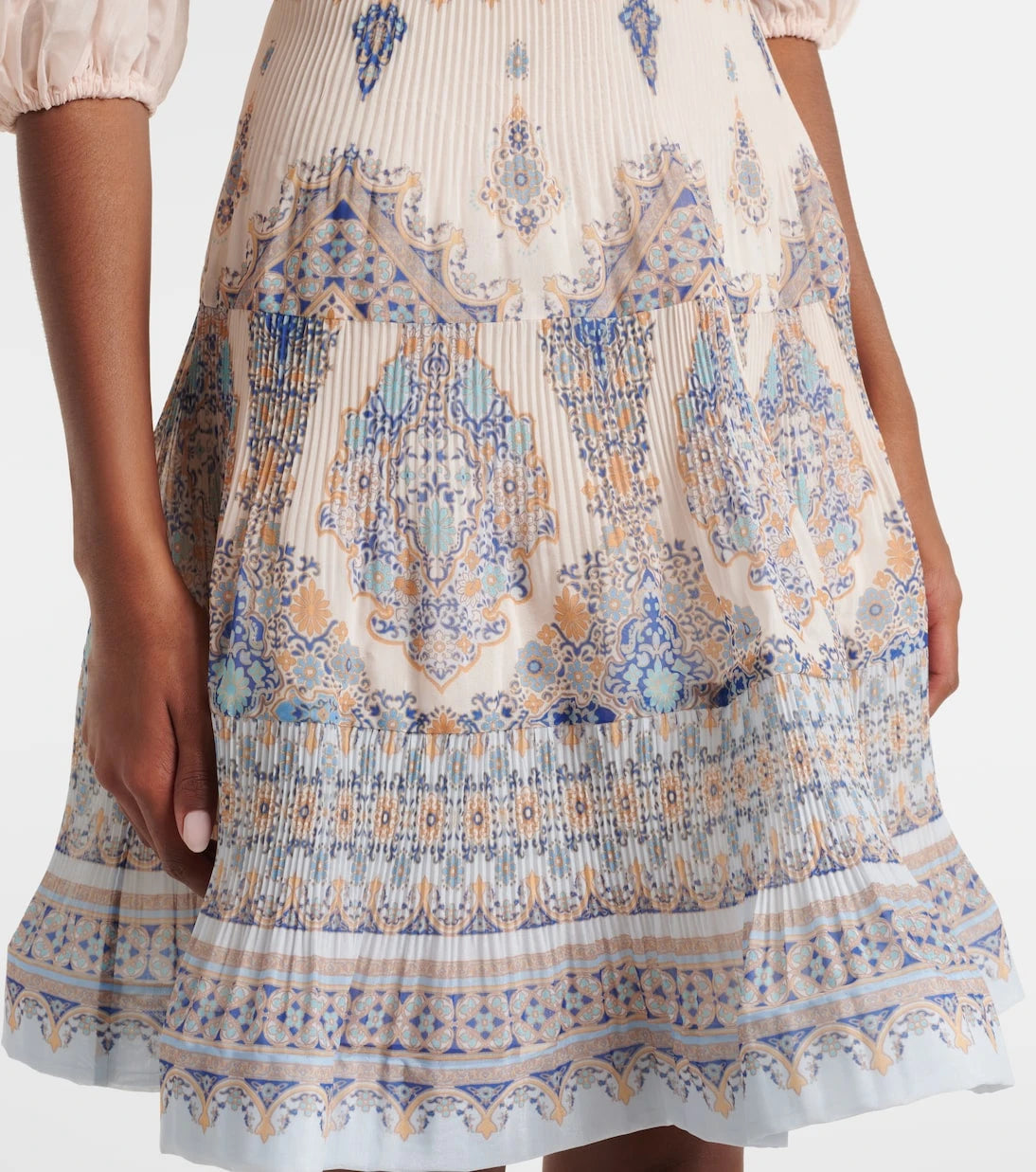 Zimmermann - Paisley pleated minidress