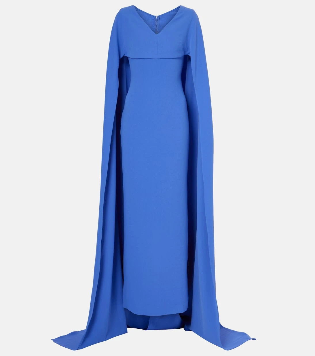Solace London - Morgan caped crêpe gown