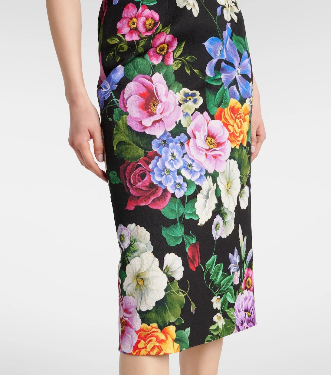 Dolce&Gabbana - Floral cotton-blend midi dress