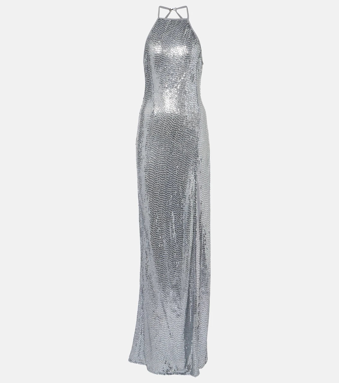 The New Arrivals Ilkyaz Ozel - Aether sequined halterneck gown