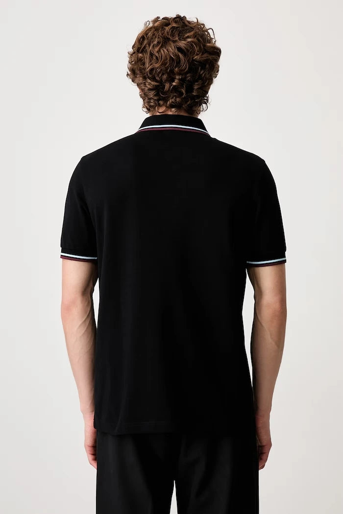 Fred Perry тениска с яка мъжка от памук