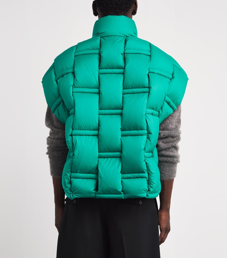 Raxxy Green 3D Down-Filled Puffer Gilet