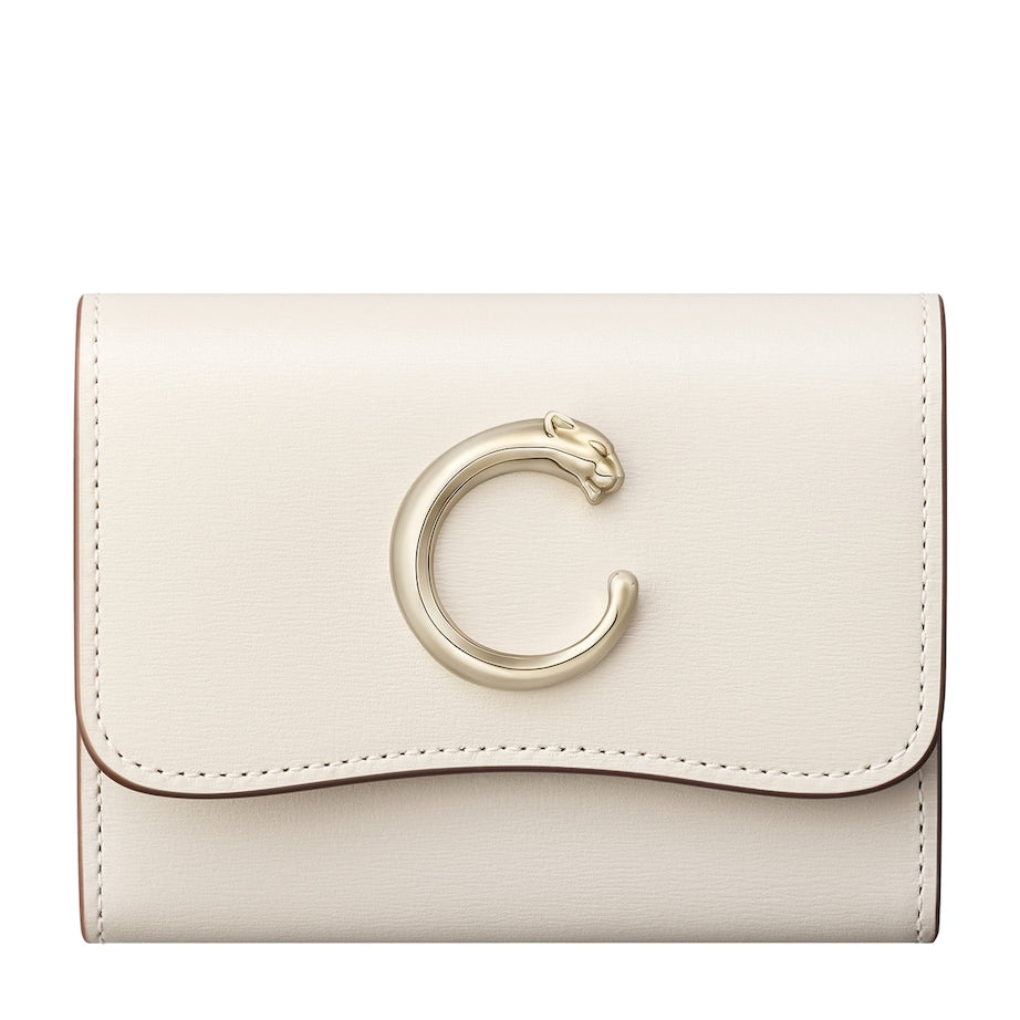 White Mini Panthère de Cartier Wallet