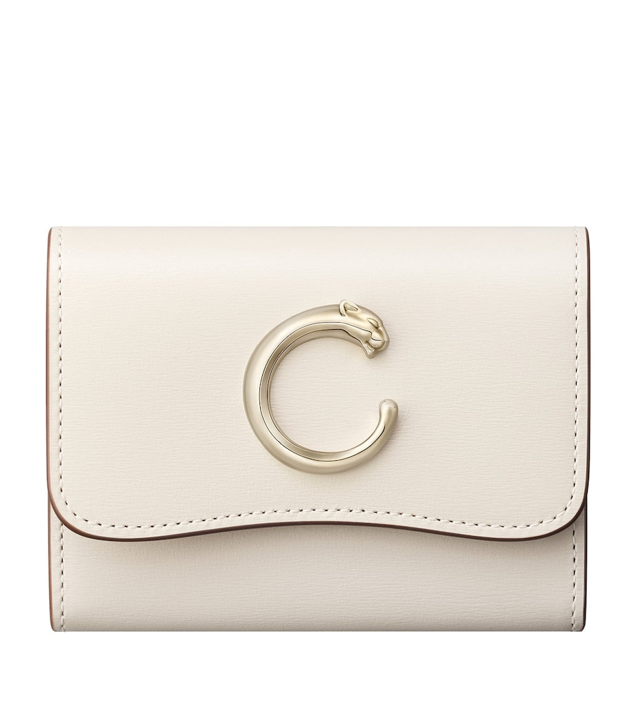 White Mini Panthère de Cartier Wallet