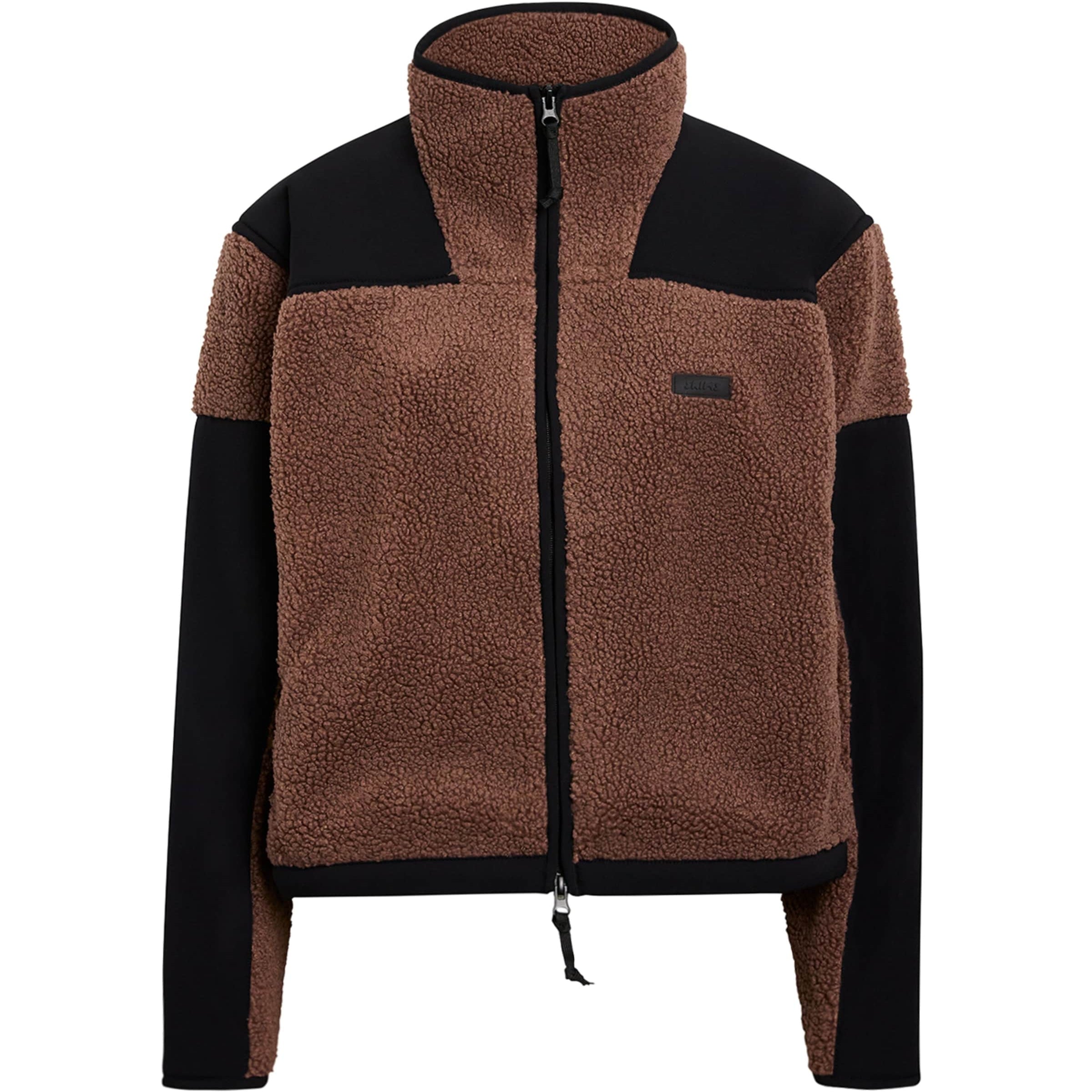 Teddy Boxy Zip-Up Jacket UMBER