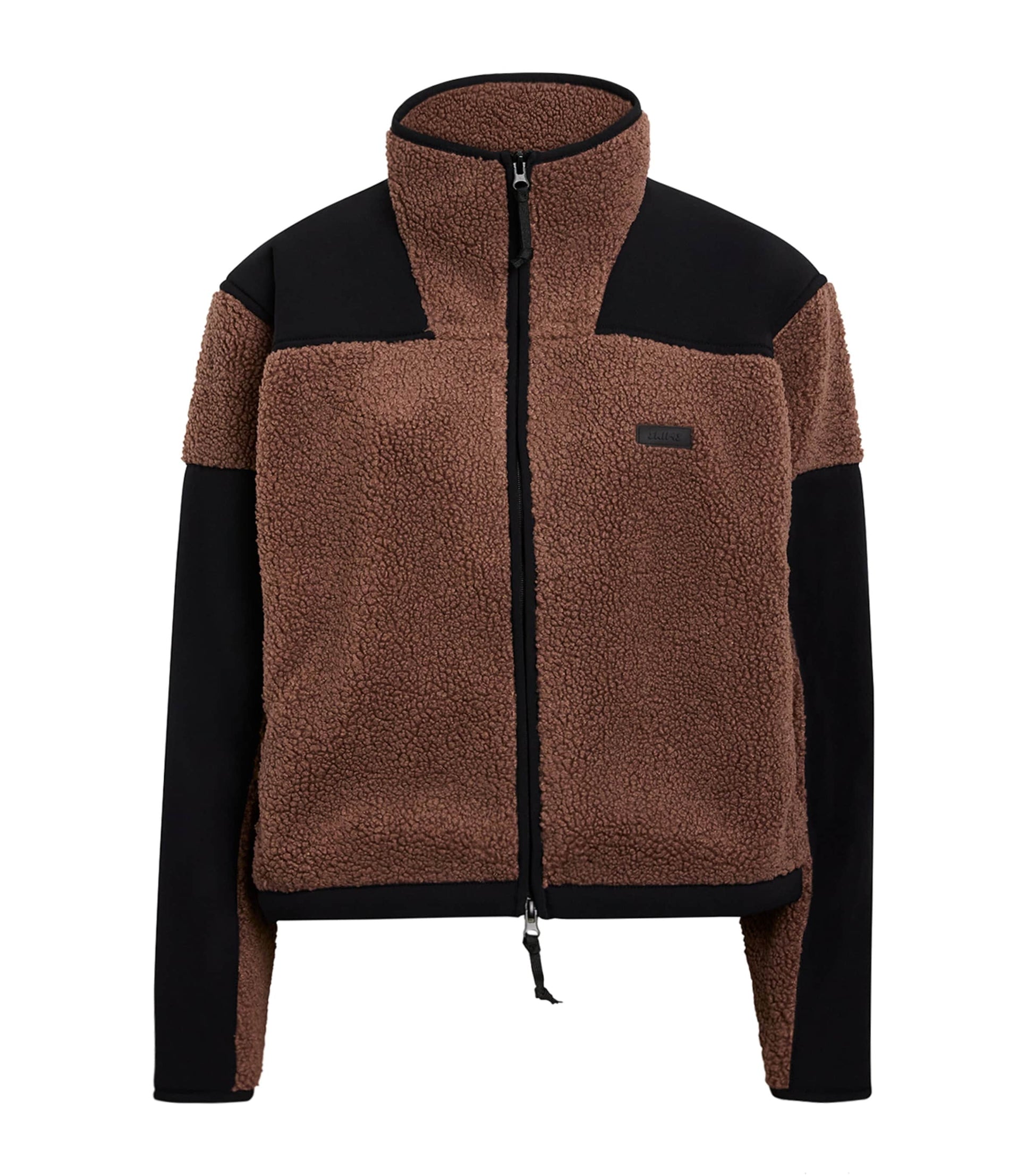 Teddy Boxy Zip-Up Jacket UMBER