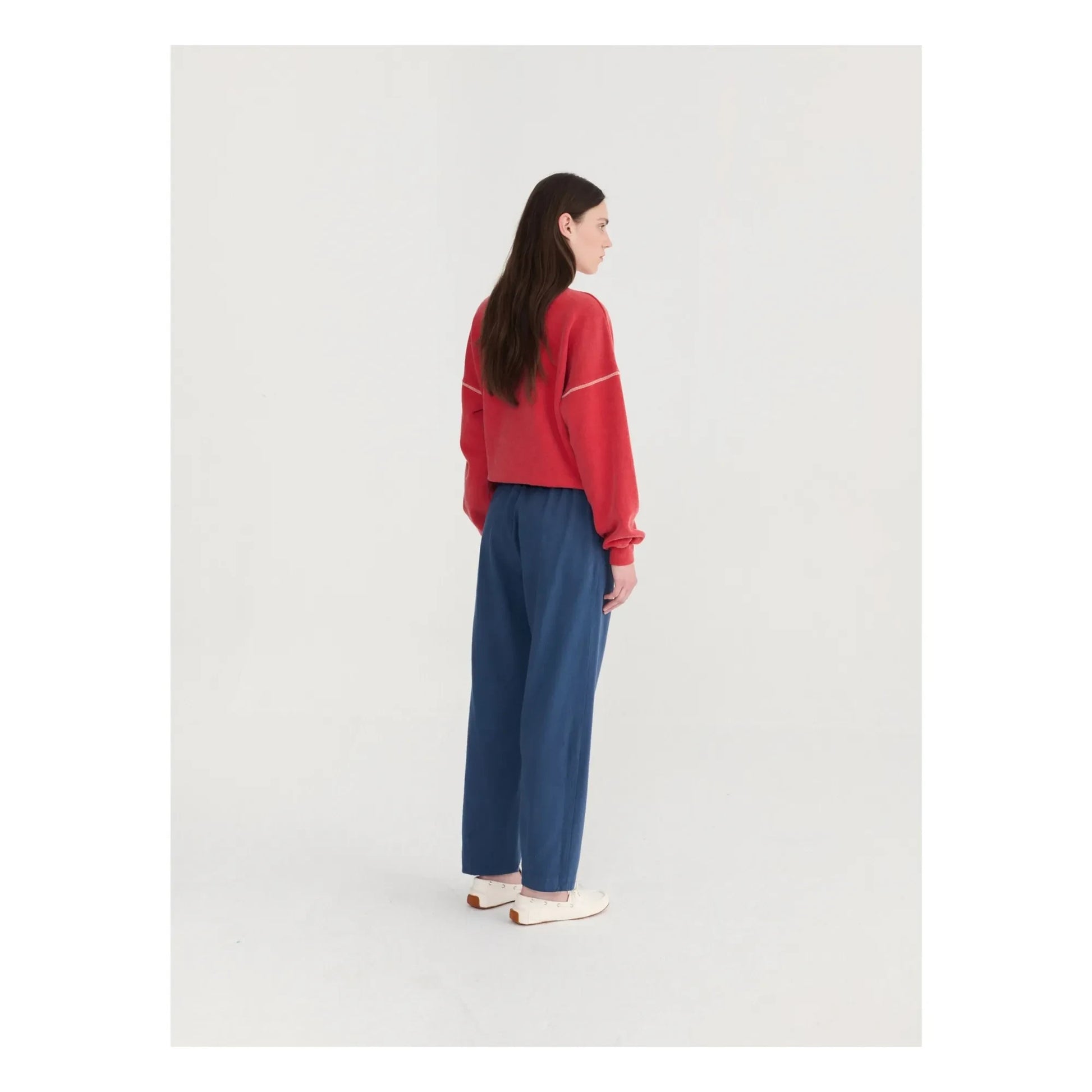 Bobo Choses - Straight Leg Cotton Pants | Dark Blue