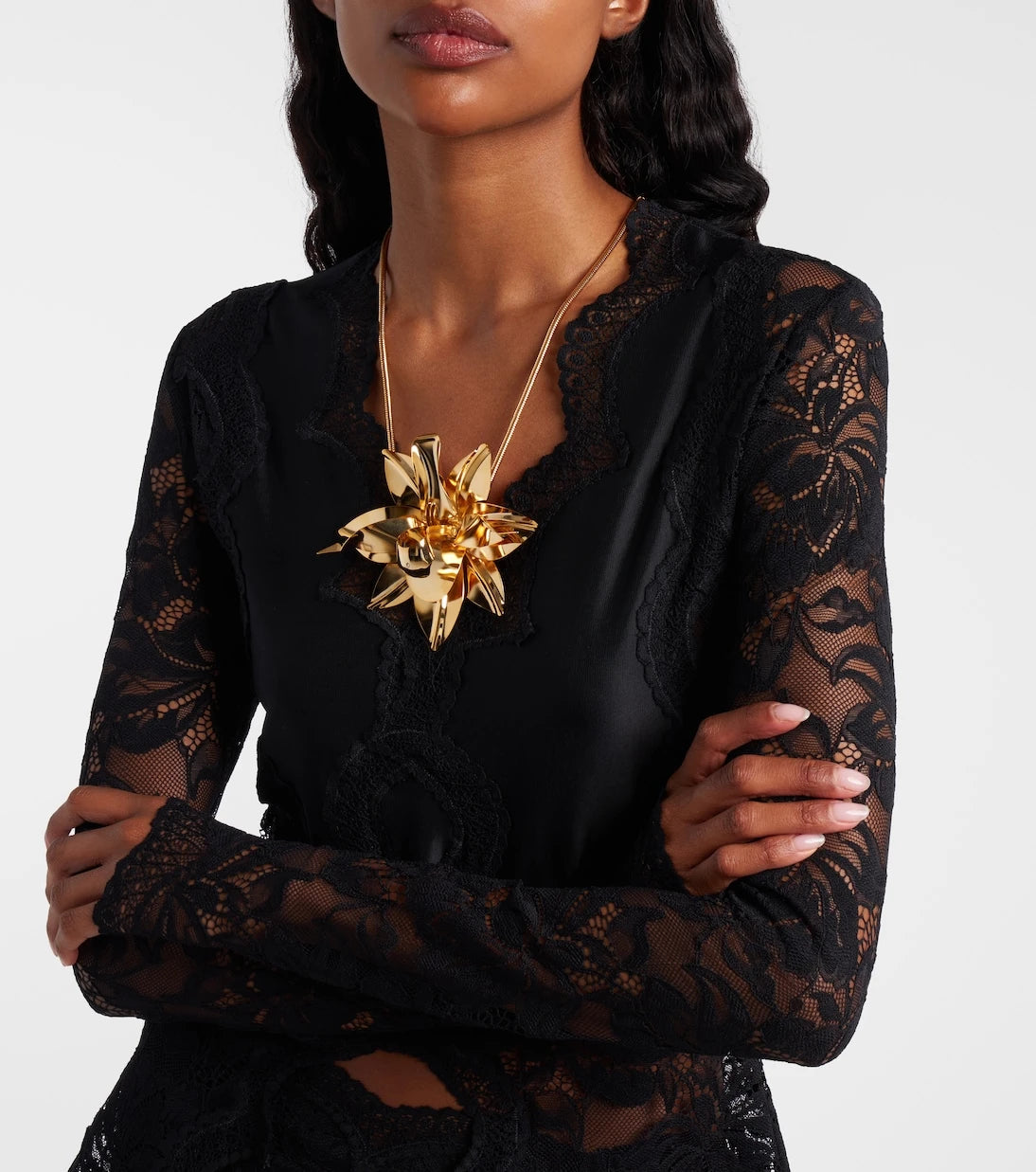 Rabanne - Brass necklace