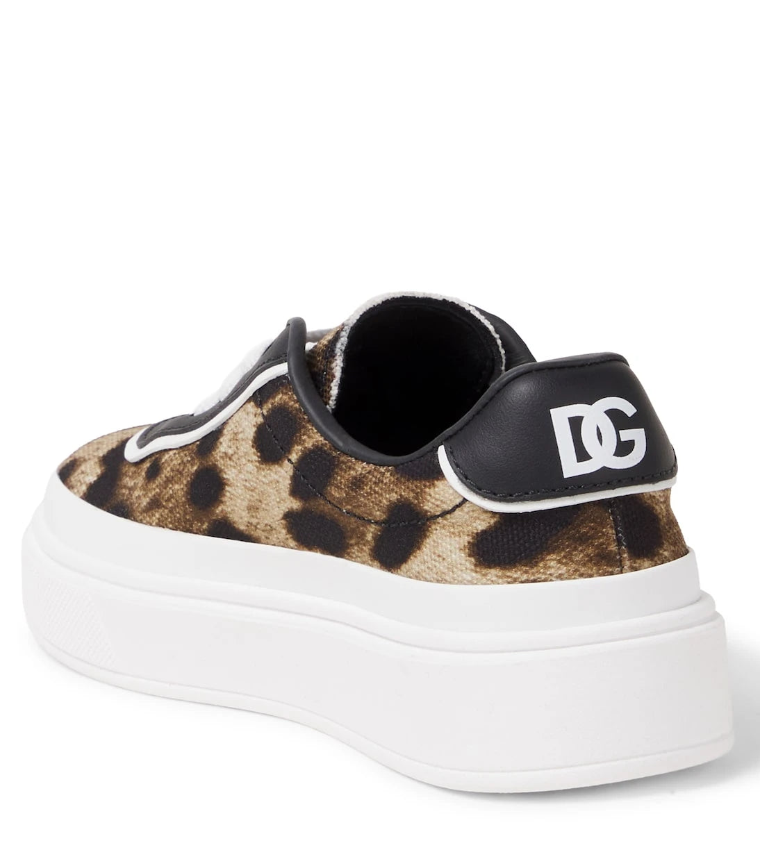 Dolce&Gabbana Kids - حذاء رياضي بلاتفورم بطبعة فهد من DG