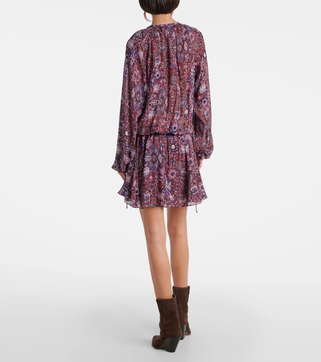 Marant Etoile - Bess floral shirred minidress
