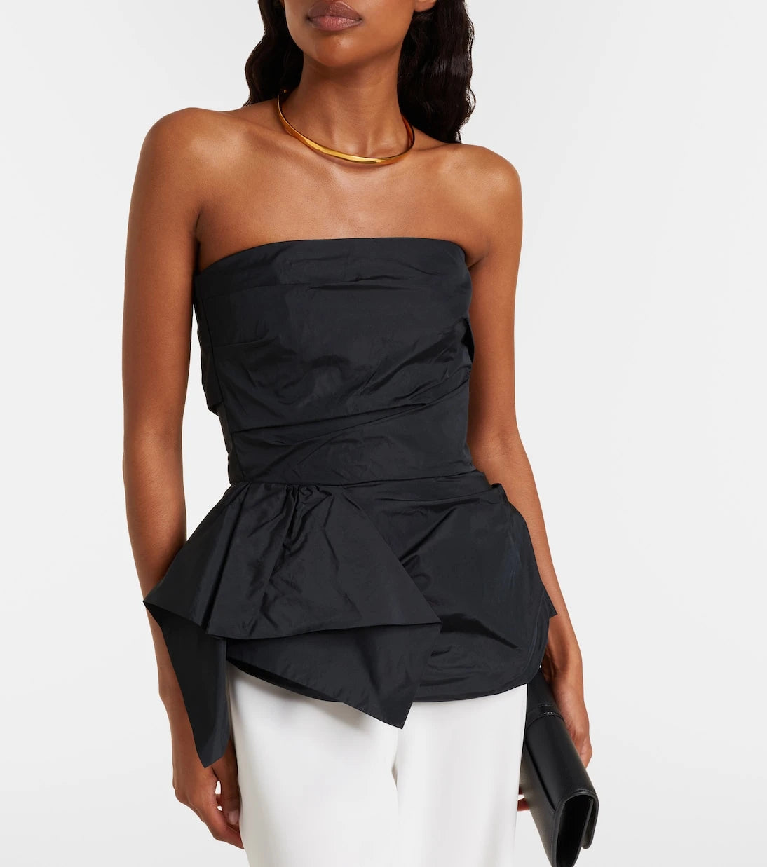 Max Mara - Taffeta corset top