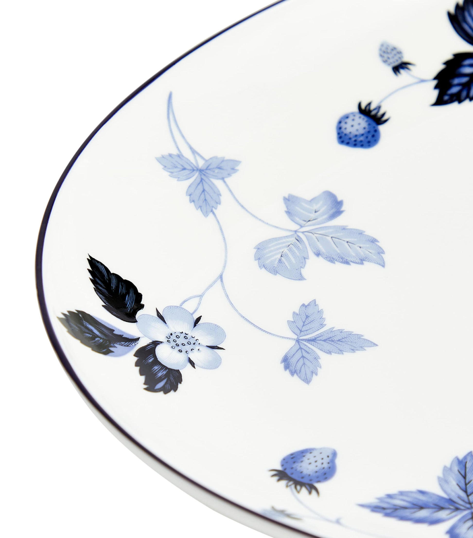 Wild Strawberry Inky Blue Oval Plate (30cm)