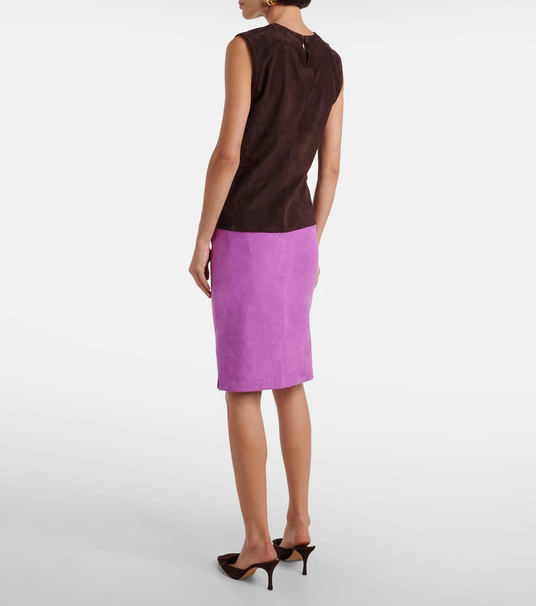 Stouls - Miuccia suede top