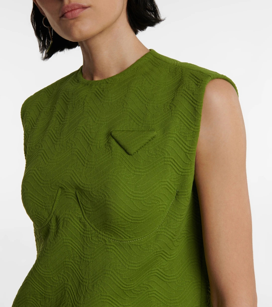 Prada - Logo sleeveless knit top