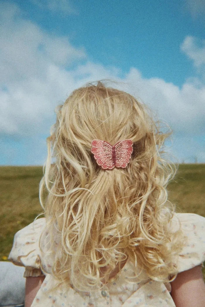 Konges Sløjd Çocuk Saç Tokası BUTTERFLY BEADED HAIR CLIP
