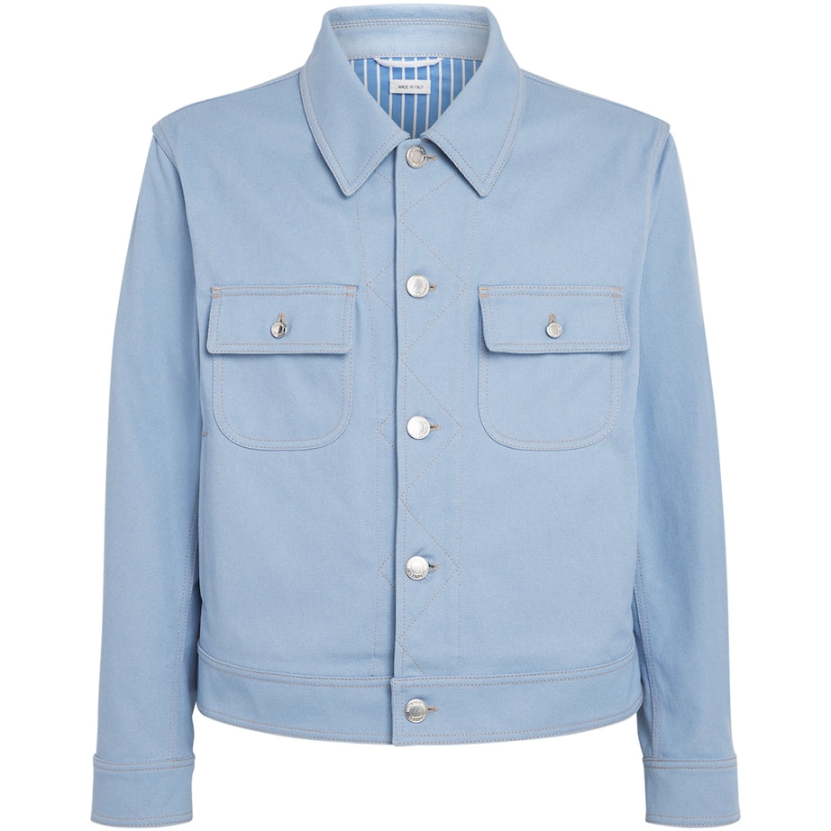 Blue Denim Backstrap Utility Jacket