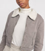 Claudie Pierlot White Fleece-Lined Denim Jacket