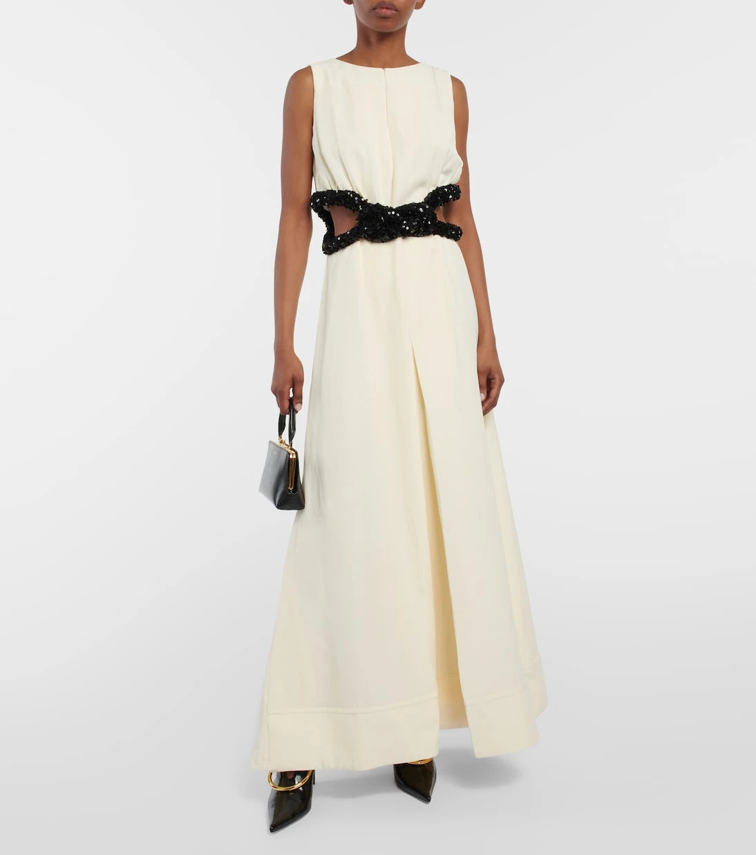 Jil Sander - Knotted cutout crêpe gown