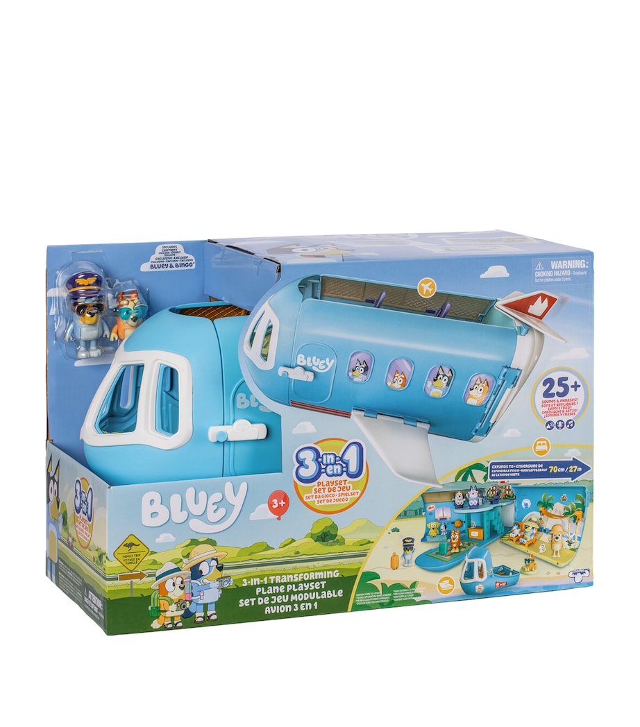 BLUEY 3-in-1 Transforming Plane Play Set