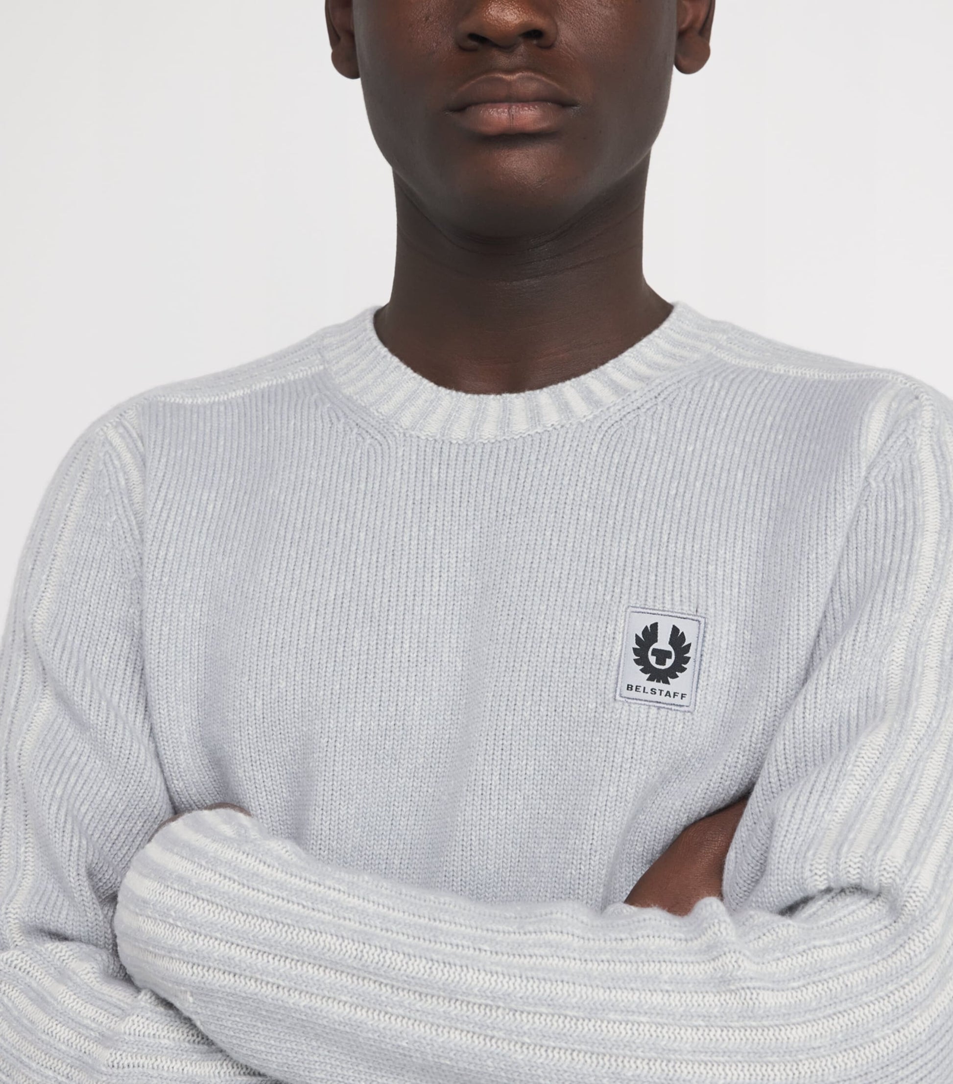 Belstaff Blue Wool Watch Sweater