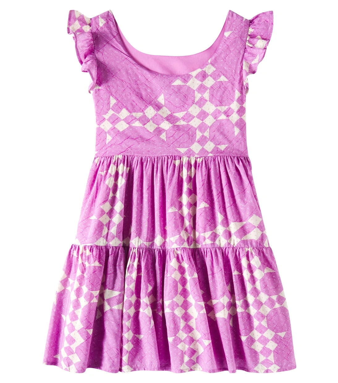 Scotch & Soda Kids - Printed tiered cotton-blend dress
