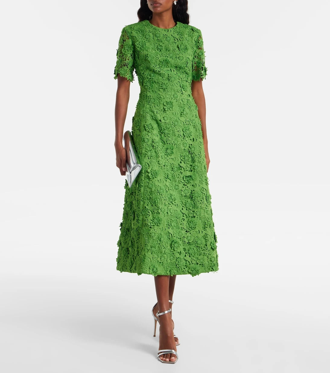 Leo Lin - Caroline lace midi dress