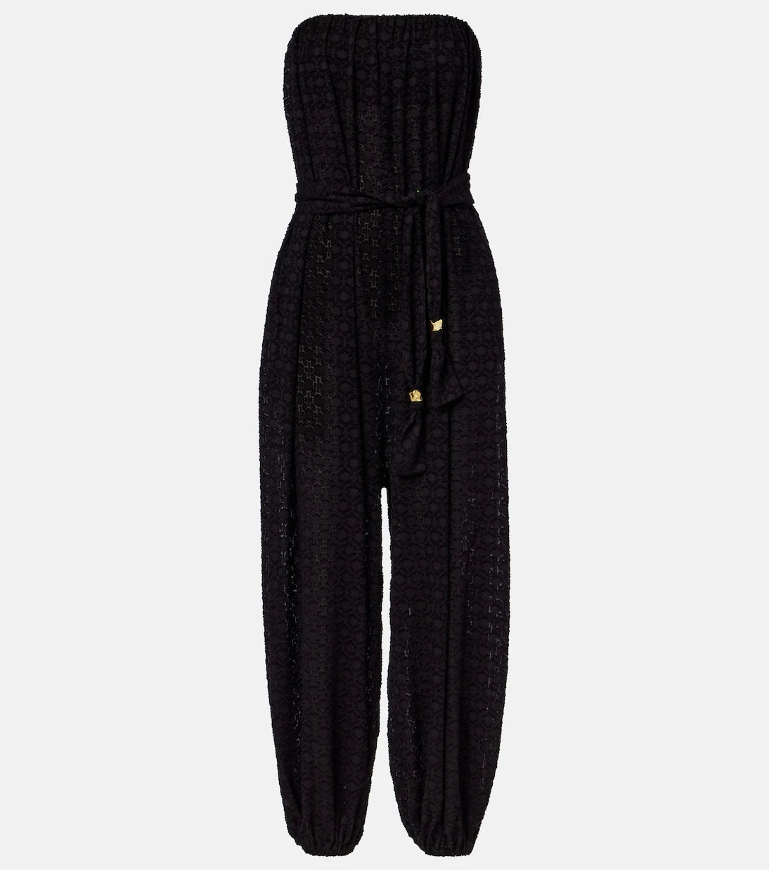 Eres - Evening silk and cotton jacquard jumpsuit
