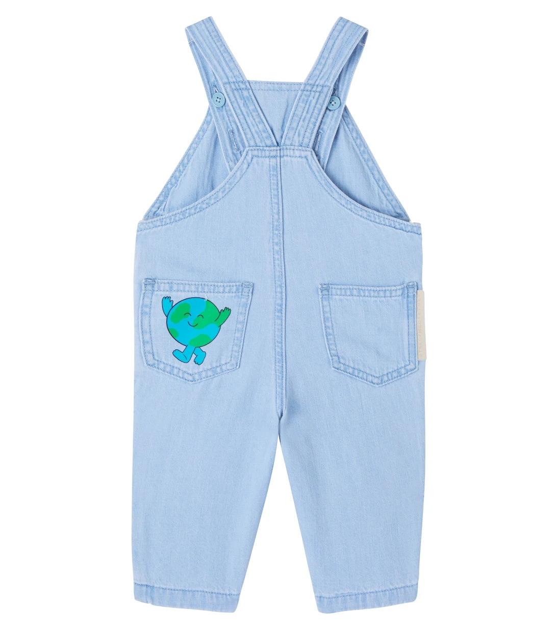Stella McCartney Kids - Baby printed denim overalls