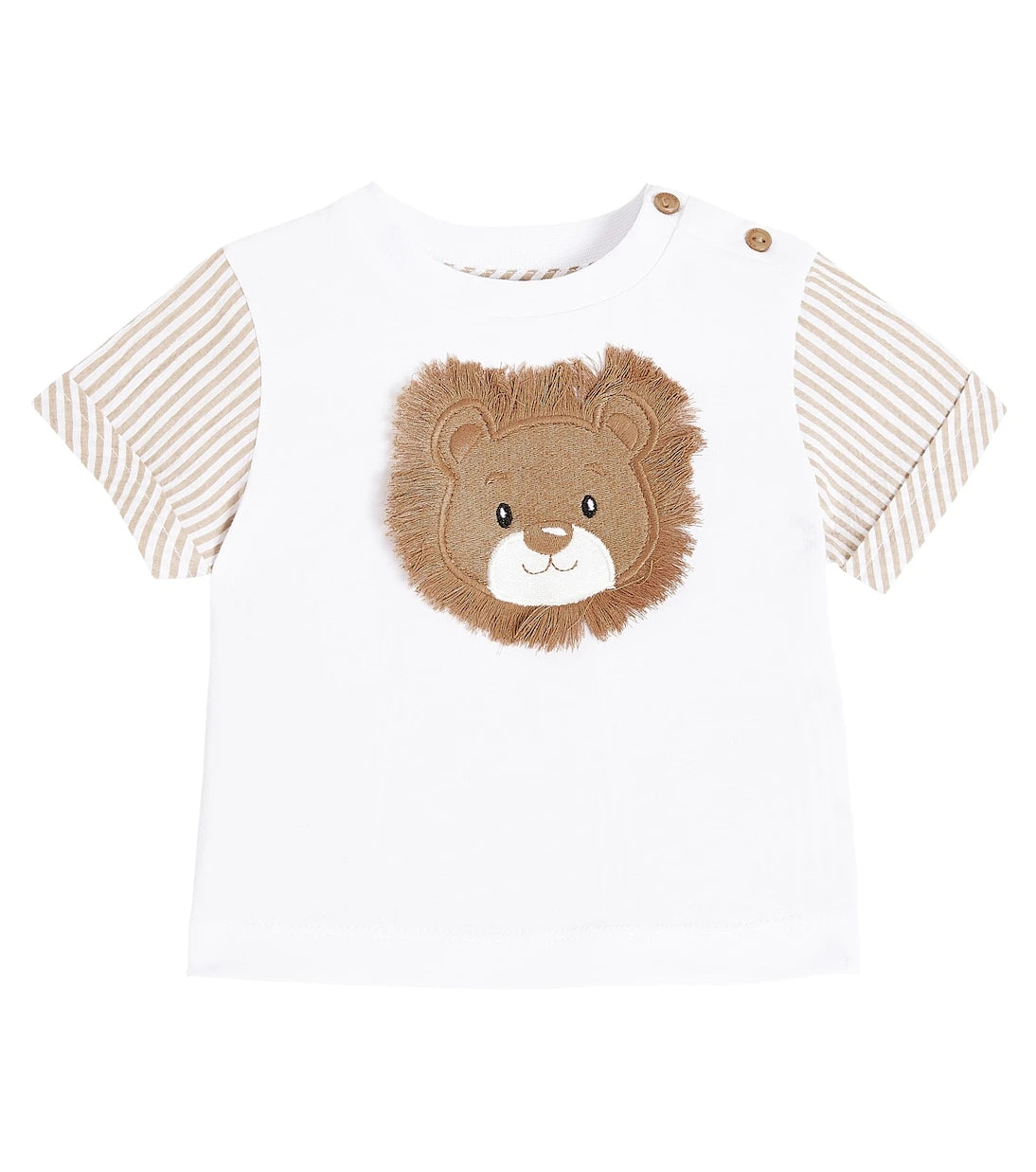Monnalisa - Baby bear-appliqué cotton T-shirt